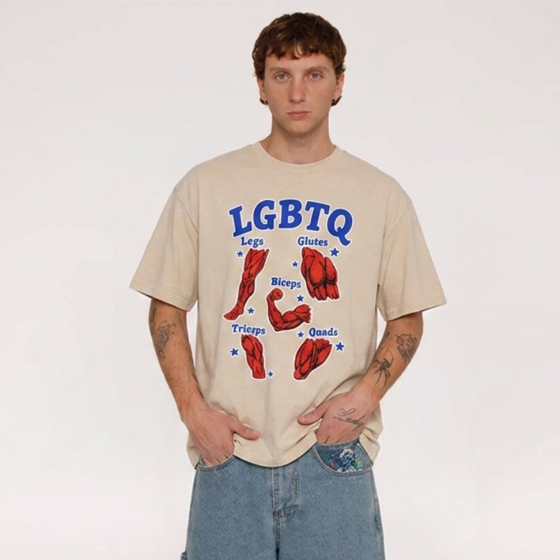LGBTQ Muscle Diagram T-shirt
