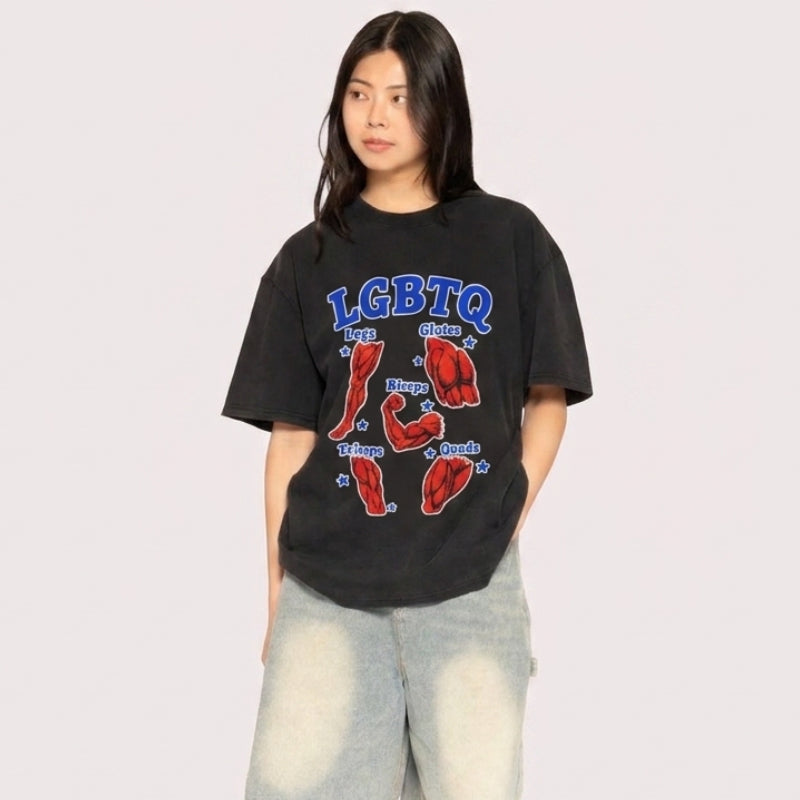 LGBTQ Muscle Diagram T-shirt