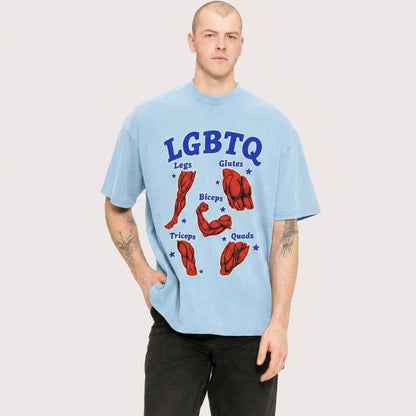 LGBTQ Muscle Diagram T-shirt