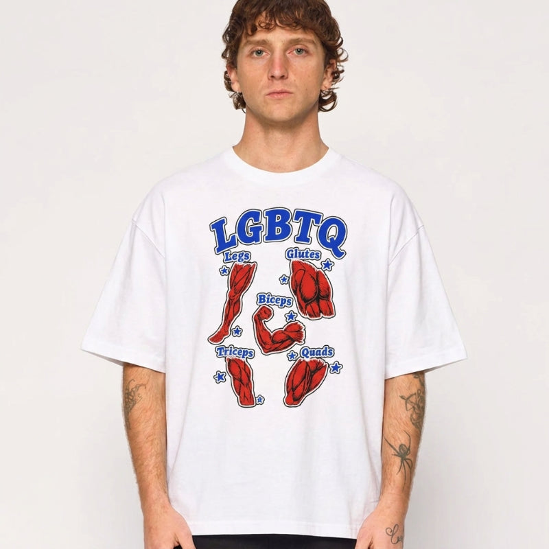 LGBTQ Muscle Diagram T-shirt
