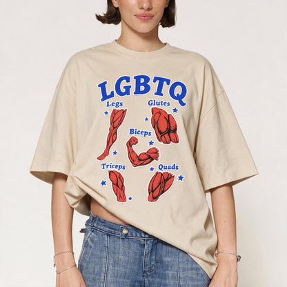 LGBTQ Muscle Diagram T-shirt