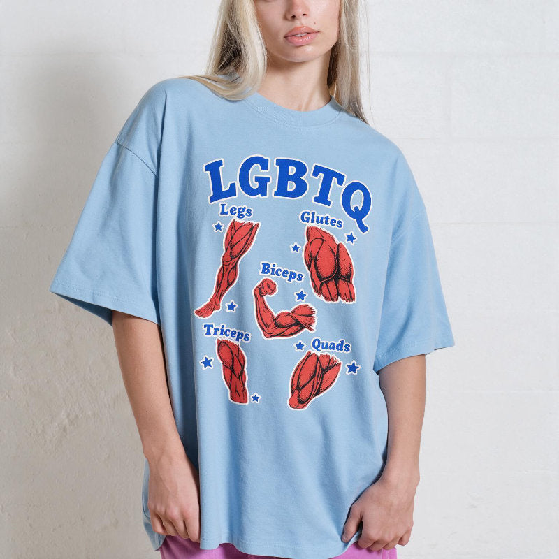 LGBTQ Muscle Diagram T-shirt