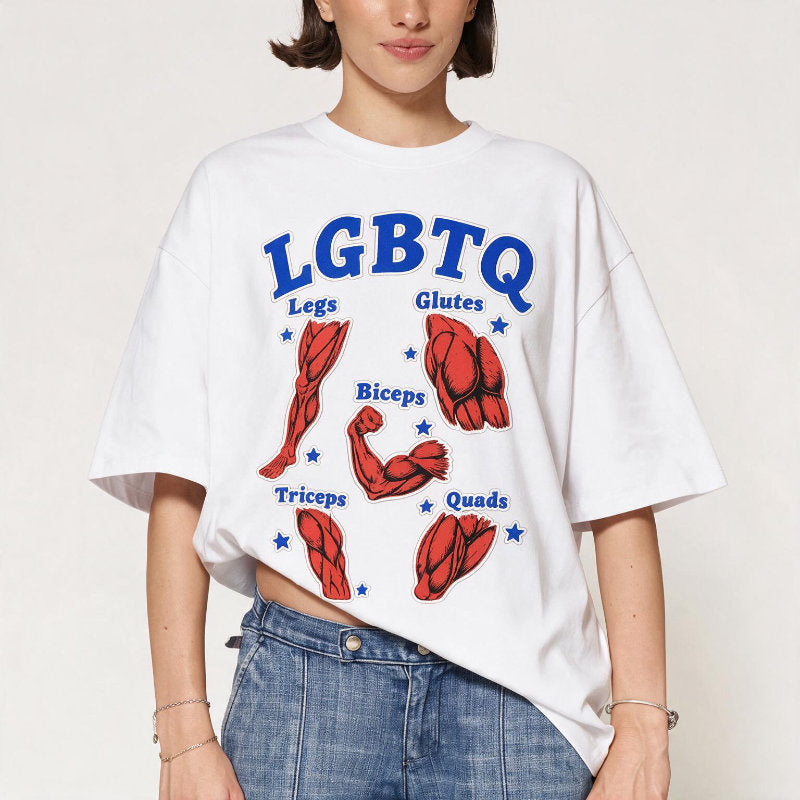 LGBTQ Muscle Diagram T-shirt