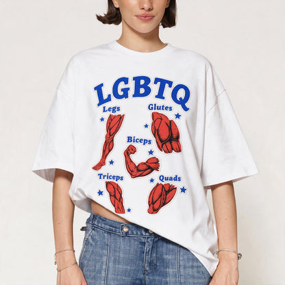 LGBTQ Muscle Diagram T-shirt